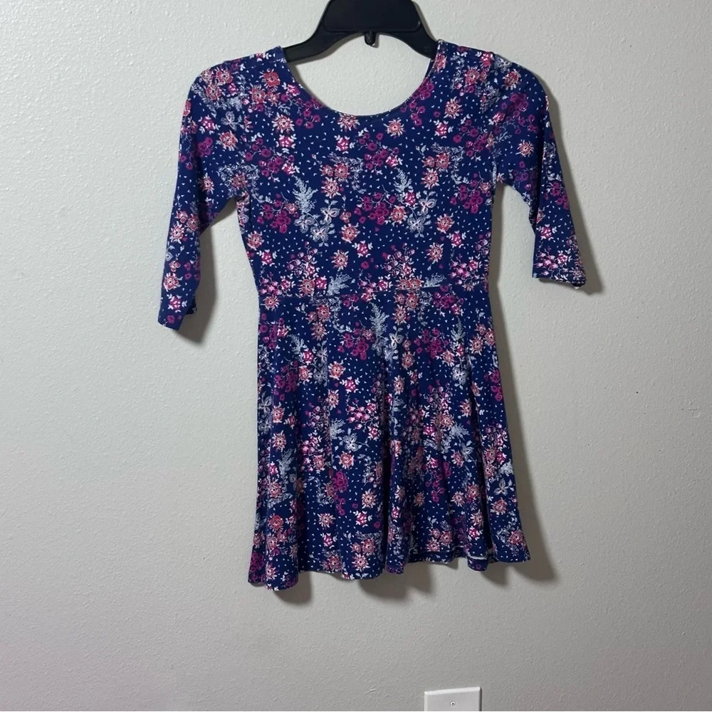 Old‎ navy Kids Floral Blue girls dress size M(8)